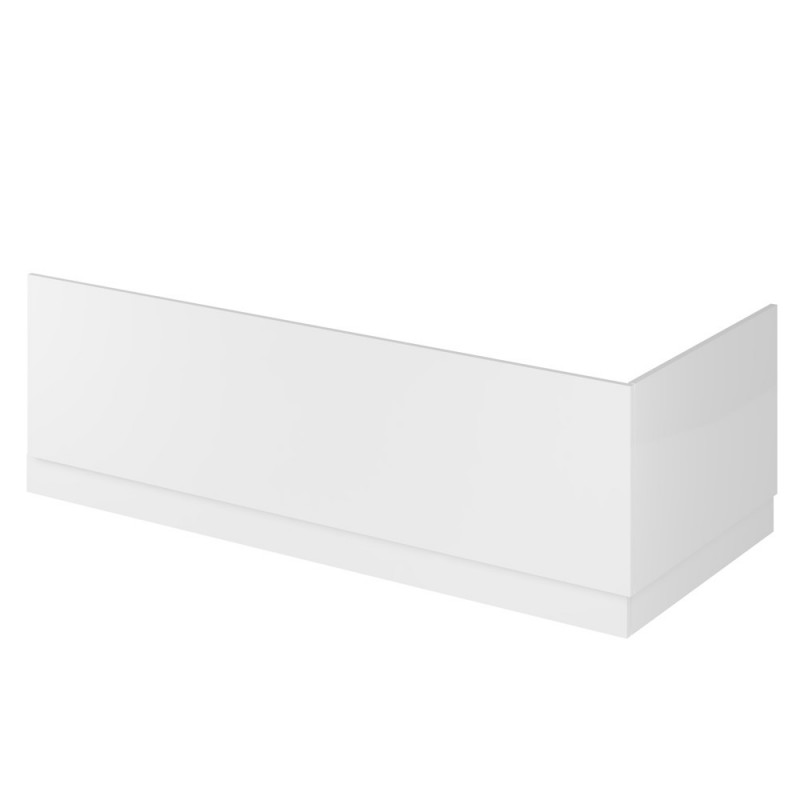 Gloss White 700mm Bath End Panel with Plinth - Main