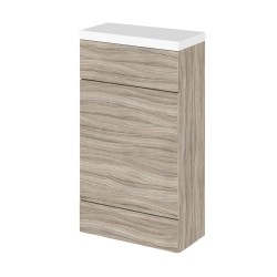 Driftwood 500mm Slimline Toilet Unit with Polymarble Top - Main