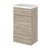 Driftwood 500mm Full Depth Toilet Unit with Polymarble Top - Main