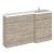 Driftwood 1500mm Full Depth Combination Vanity, Toilet and Storage Unit with Right Hand Basin - Main