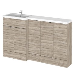 Driftwood 1500mm Full Depth Combination Vanity, Toilet and Storage Unit with Left Hand Basin - Main