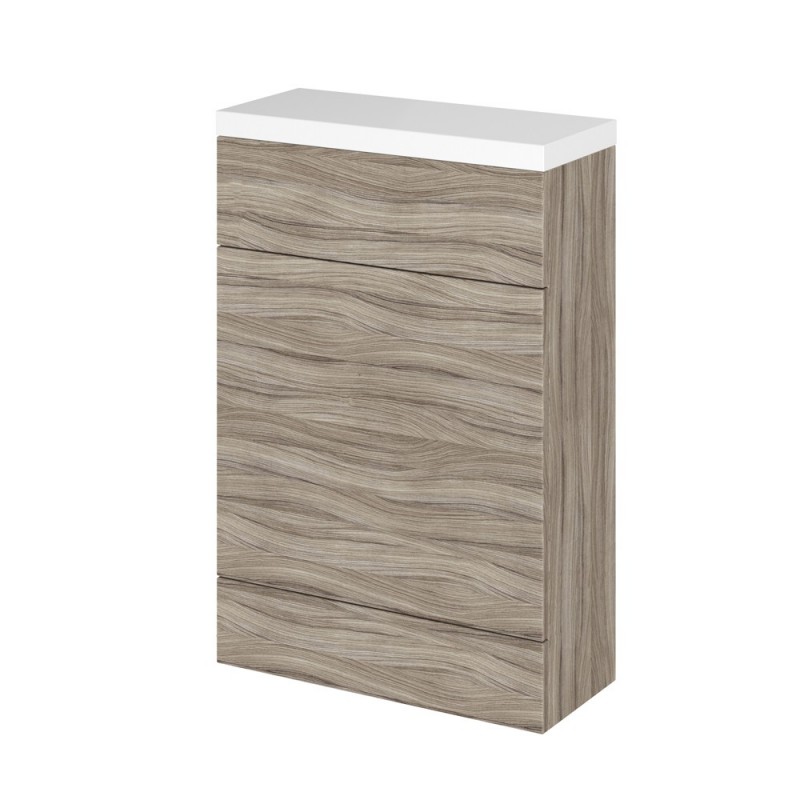 Driftwood 600mm Slimline Toilet Unit with Polymarble Top - Main