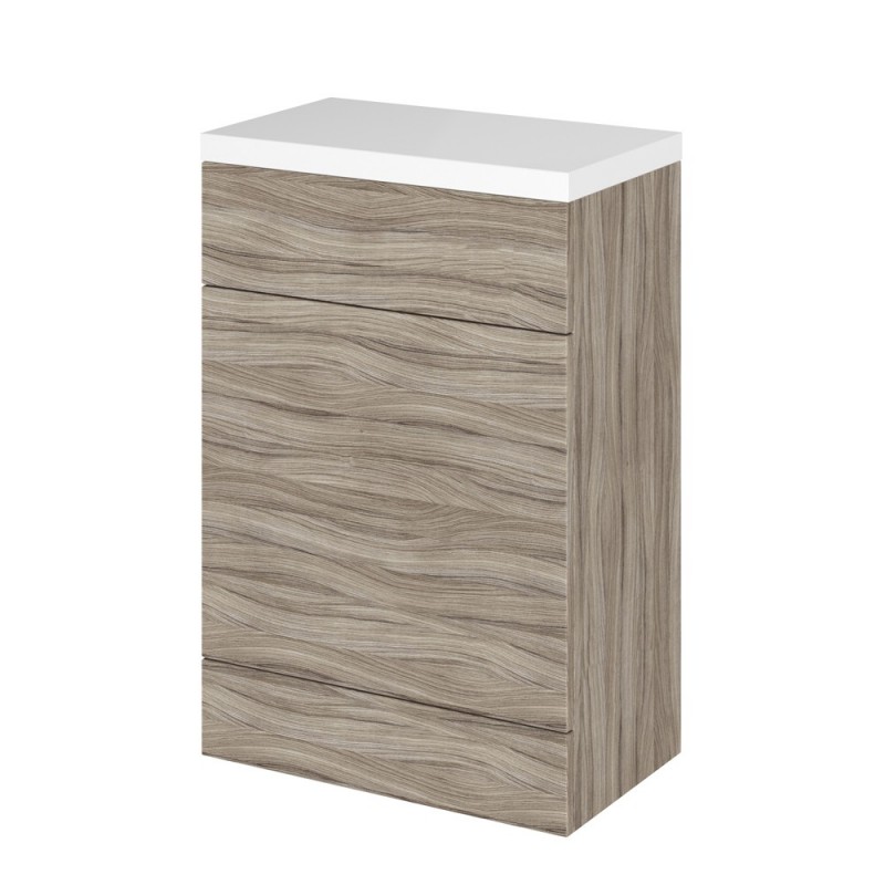 Driftwood 600mm Full Depth Toilet Unit with Polymarble Top - Main