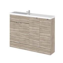 Driftwood 1200mm Slimline Combination Vanity, Toilet and Storage Unit with Left Hand Basin - Main
