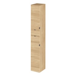 Natural Oak 300mm 2 Drawer and 2 Door Tall Tower Unit - Main