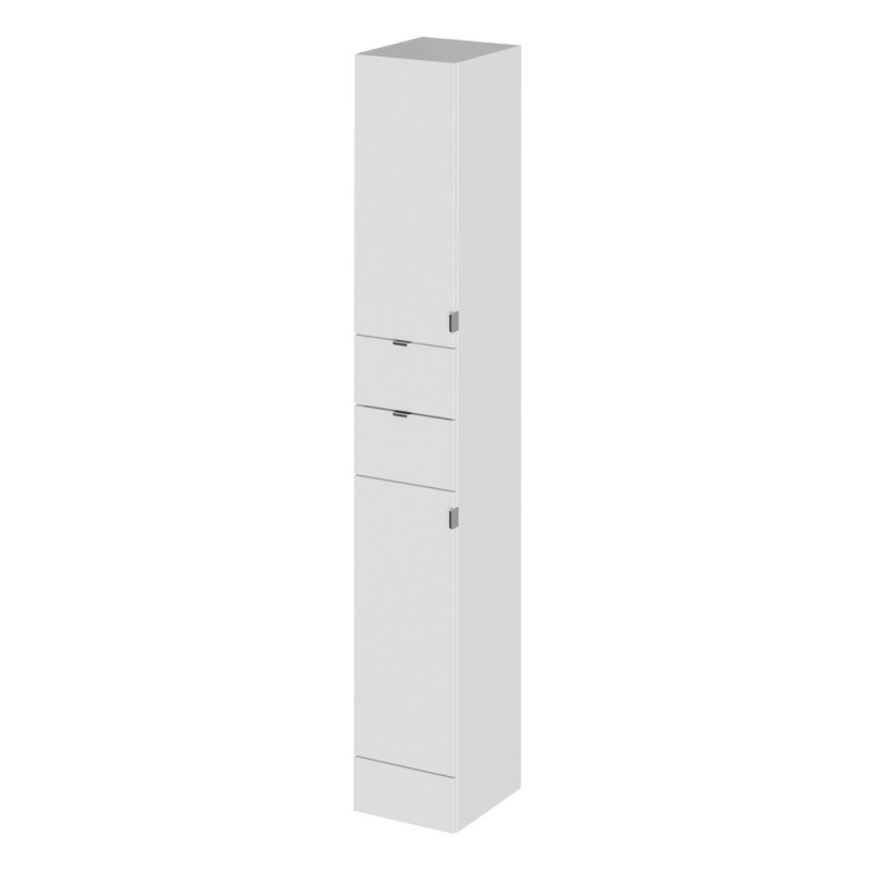 Gloss Grey Mist 300mm 2 Door and 2 Drawer Tall Tower Unit - Main