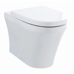 Luna Back to Wall Toilet Pan and Soft Close Toilet Seat - Insitu