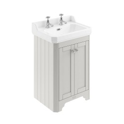 Old London Timeless Sand 595mm 2 Door Vanity Unit and Basin with 2 Tap Holes - Main