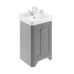 Old London Storm Grey 560mm 2 Door Vanity Unit and Basin with 1 Tap Hole - Main