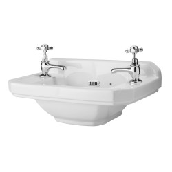 Richmond 515mm Cloakroom Basin with 2 Tap Holes - Main