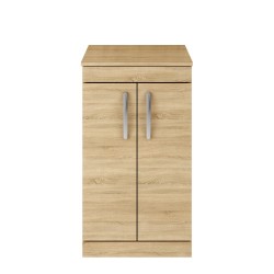Athena Natural Oak 500mm Floor Standing Cabinet & Worktop - Main