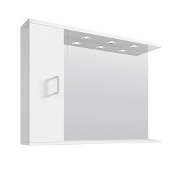 White 1050mm Mirror & Cabinet With 3 Lights - Main