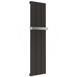 Kudox Alulite Black Designer Towel Rail- 295 x 1150mm