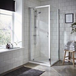 Ella 760mm Pivot Shower Door - Insitu