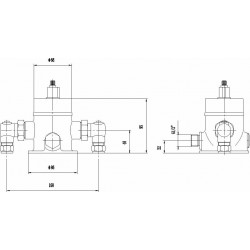 Isolation Elbows For Tmv3 Sequential Valve - Technical Drawing