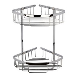 Large 2 Tier Corner Shower Basket - Main
