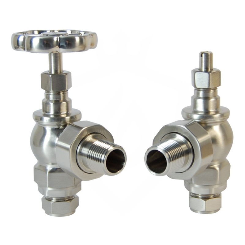 Daisy Wheel Manual Valves Brushed Nickel