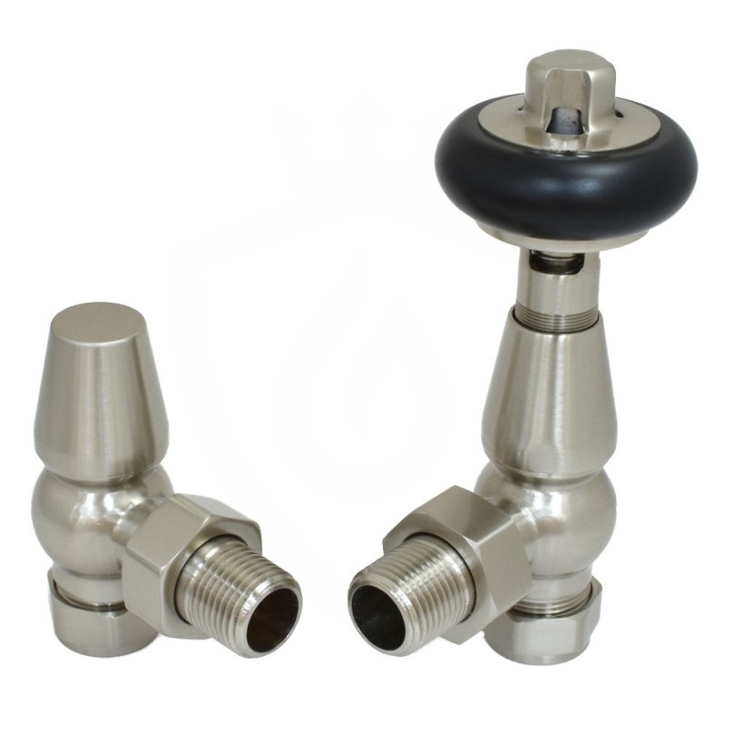 Belgravia Angled Valves Brushed Nickel