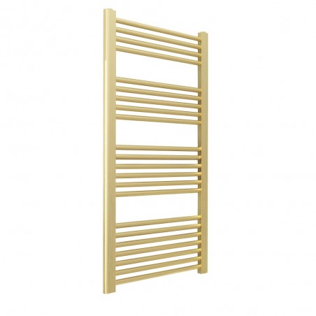 Straight Brushed Brass Towel Rail - 500 x 1200mm