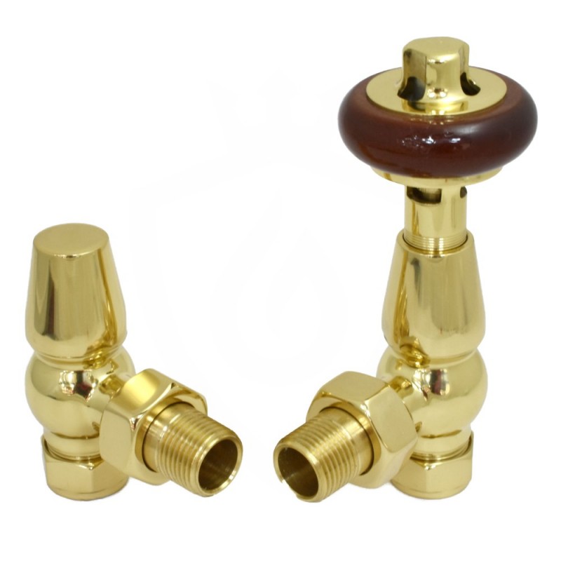Belgravia Angled Valves Polished Brass Belgravia Angled Valves Polished Brass