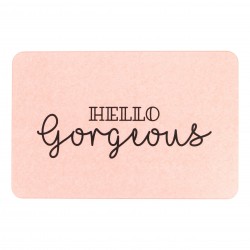 Hello Gorgeous Pink Stone Non Slip Bath Mat