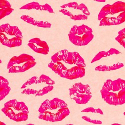 Lips Pink Stone Non Slip Bath Mat