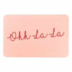 Ohh La La Pink Stone Non Slip Bath Mat