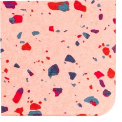 Terrazzo Pink Stone Non Slip Bath Mat