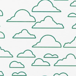Clouds White Stone Non Slip Bath Mat