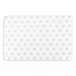 Grey Stars White Stone Non Slip Bath Mat