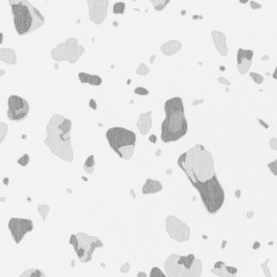 Grey Terrazzo White Stone Non Slip Bath Mat