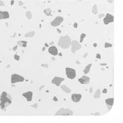 Grey Terrazzo White Stone Non Slip Bath Mat