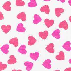 Pink Hearts White Stone Non Slip Bath Mat