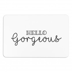 Hello Gorgeous White Stone Non Slip Bath Mat