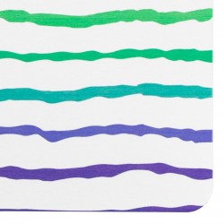 Rainbow Lines White Stone Non Slip Bath Mat
