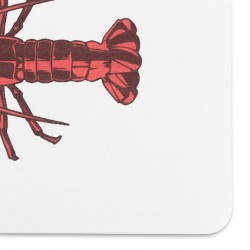 Lobster White Stone Non Slip Bath Mat