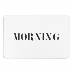 Morning White Stone Non Slip Bath Mat
