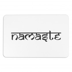Namaste White Stone Non Slip Bath Mat