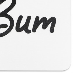 Nice Bum White Stone Non Slip Bath Mat