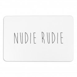 Nudie Rudie White Stone Non Slip Bath Mat