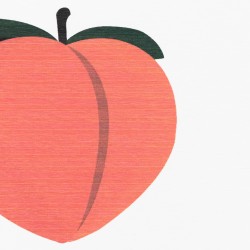 Peach White Stone Non Slip Bath Mat
