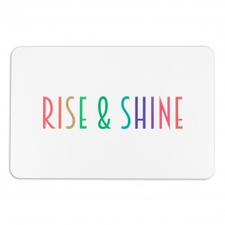 Rise & Shine White Stone Non Slip Bath Mat