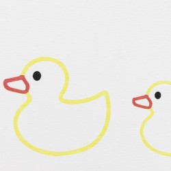 Rubber Duck Family White Stone Non Slip Bath Mat