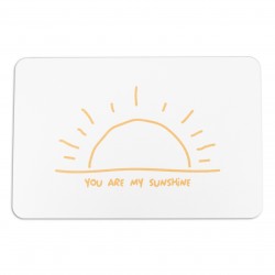 You Are My Sunshine White Stone Non Slip Bath Mat