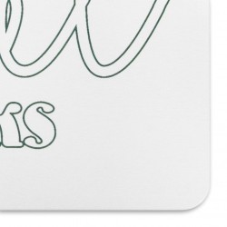 Hello Sweet Cheeks White Stone Non Slip Bath Mat