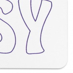 Take It Easy White Stone Non Slip Bath Mat