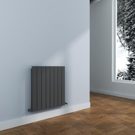 Orion Anthracite Aluminium Radiator - 588 x 600mm