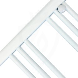 Straight White Towel Rail - 300 x 800mm