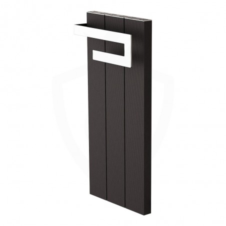 Carisa Elvino Bath Black Designer Towel Rail - 370 x 800mm