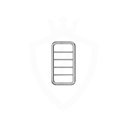 Carisa Paros Brushed Stainless Steel Designer Towel Rail - 500 x 900mm